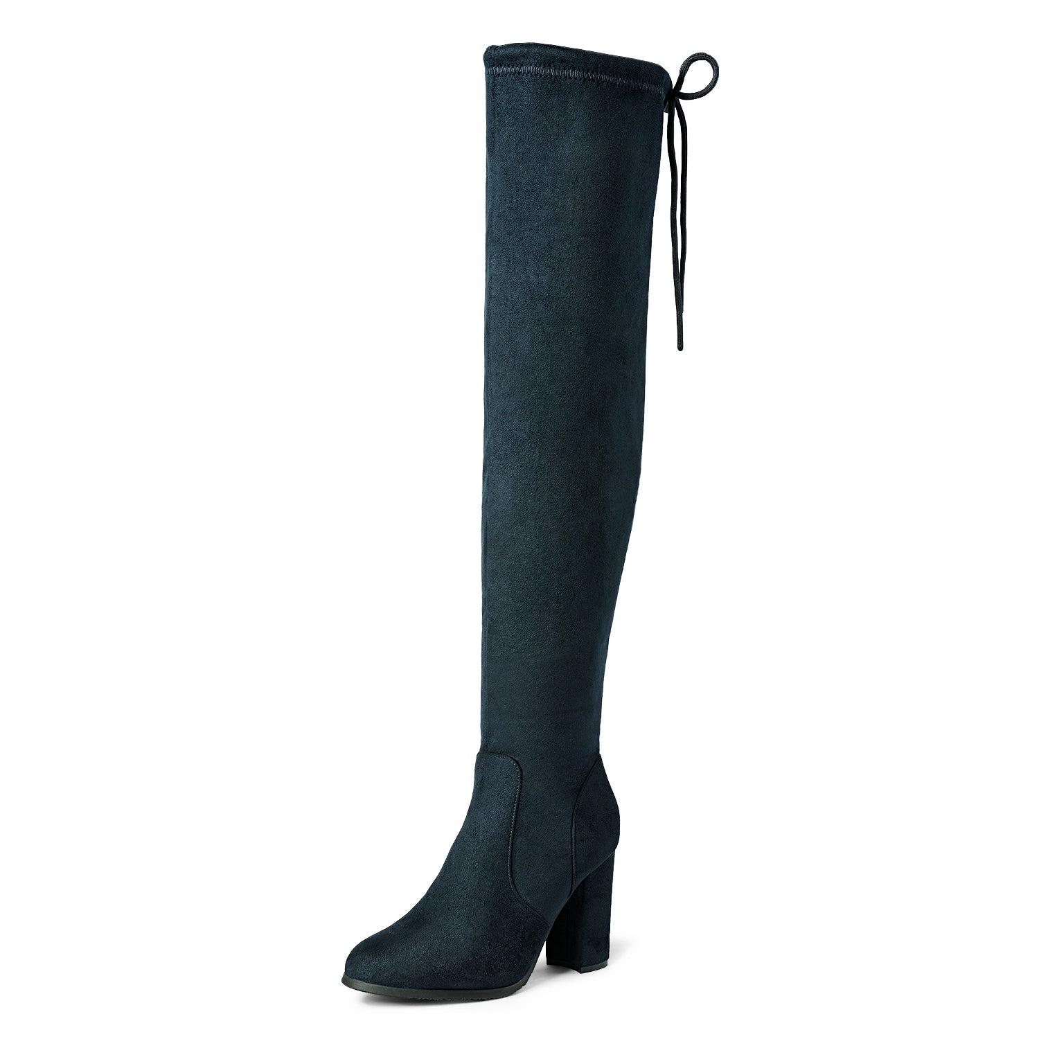 DREAM PAIRS Women's Chunky Heel Thigh High Boots — view 2