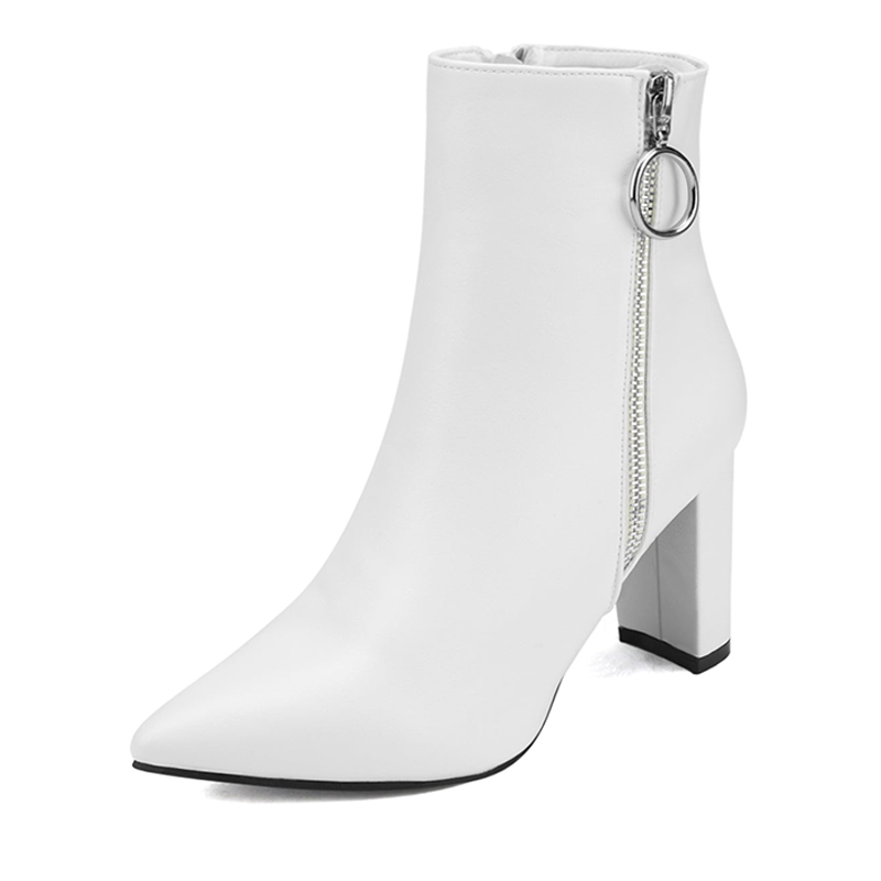 DREAM PAIRS Chunky High Heel Ankle Boots — view 1