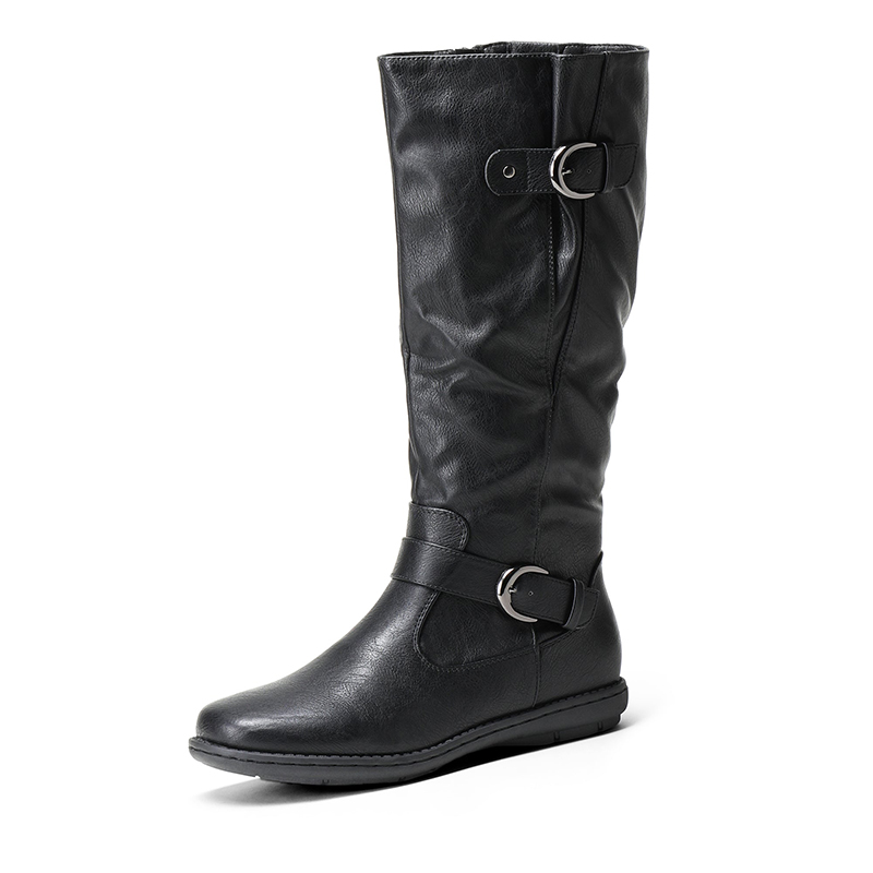 DREAM PAIRS Wide Calf  Knee High Faux Fur Boots — view 1