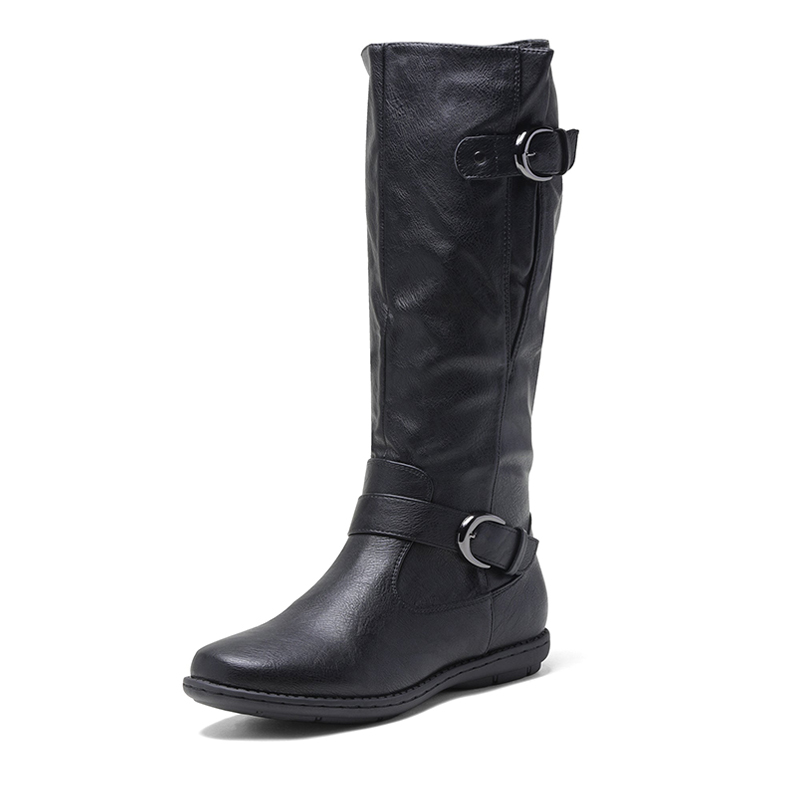 DREAM PAIRS Fur Knee High Winter Boots — view 1