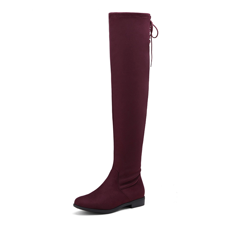 DREAM PAIRS Low Heel Thigh High Boots — view 1