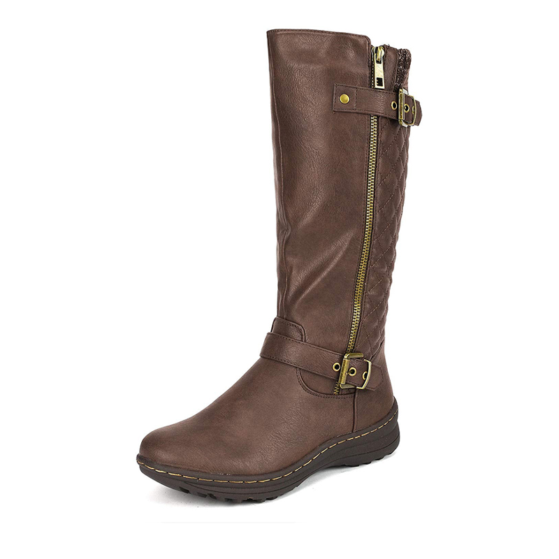 DREAM PAIRS Faux Fur Knee High Boot