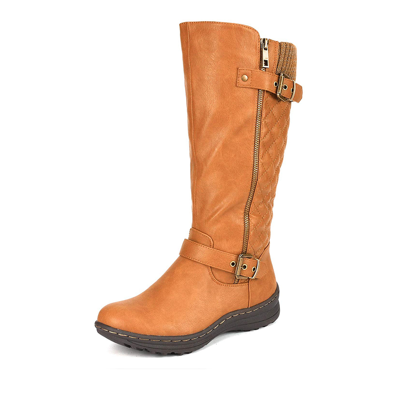 DREAM PAIRS Faux Fur Knee High Boot