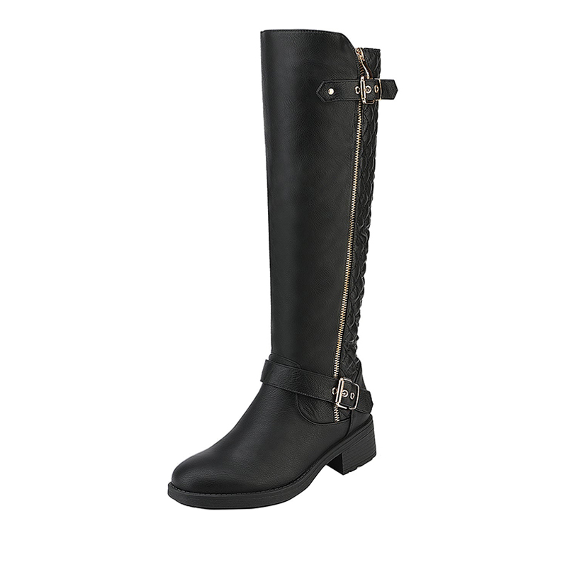 DREAM PAIRS Wide Calf Knee High Riding Boots — view 1