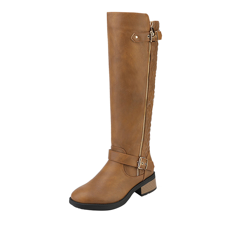 DREAM PAIRS Wide Calf Knee High Riding Boots