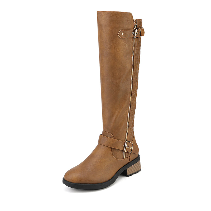 DREAM PAIRS Knee High Winter Boots with Faux