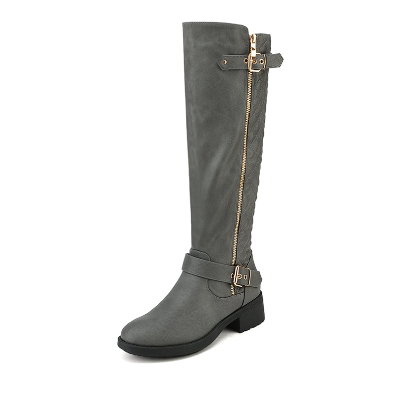 DREAM PAIRS Knee High Winter Boots with Faux