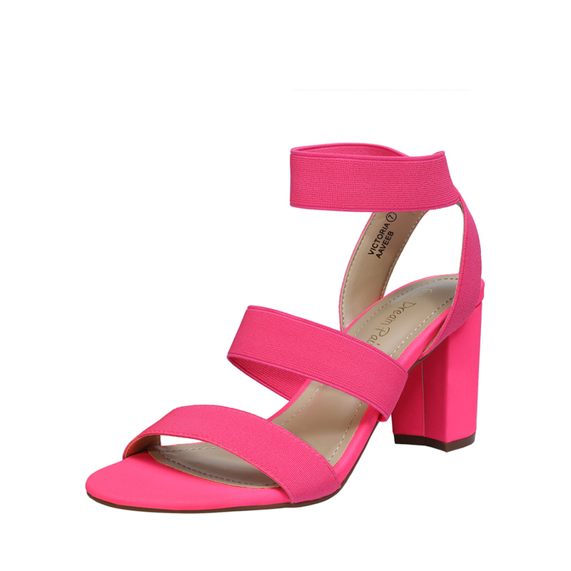 DREAM PAIRS Elastic Chunky Strap Sandals — view 1