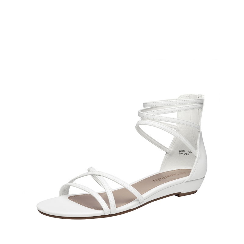 DREAM PAIRS Ankle Strap Classic Low Wedge Sandals