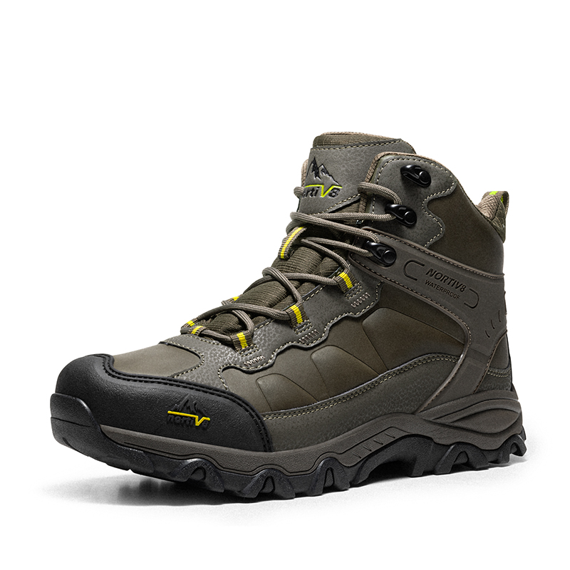 NORTIV 8 Men s High Top Non Slip Waterproof Hiking Boots