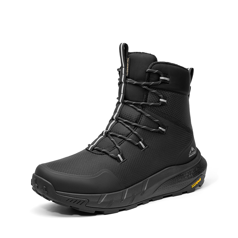 NORTIV 8 Men   s Waterproof Insulated Winter Snow Boots   Wide Fit