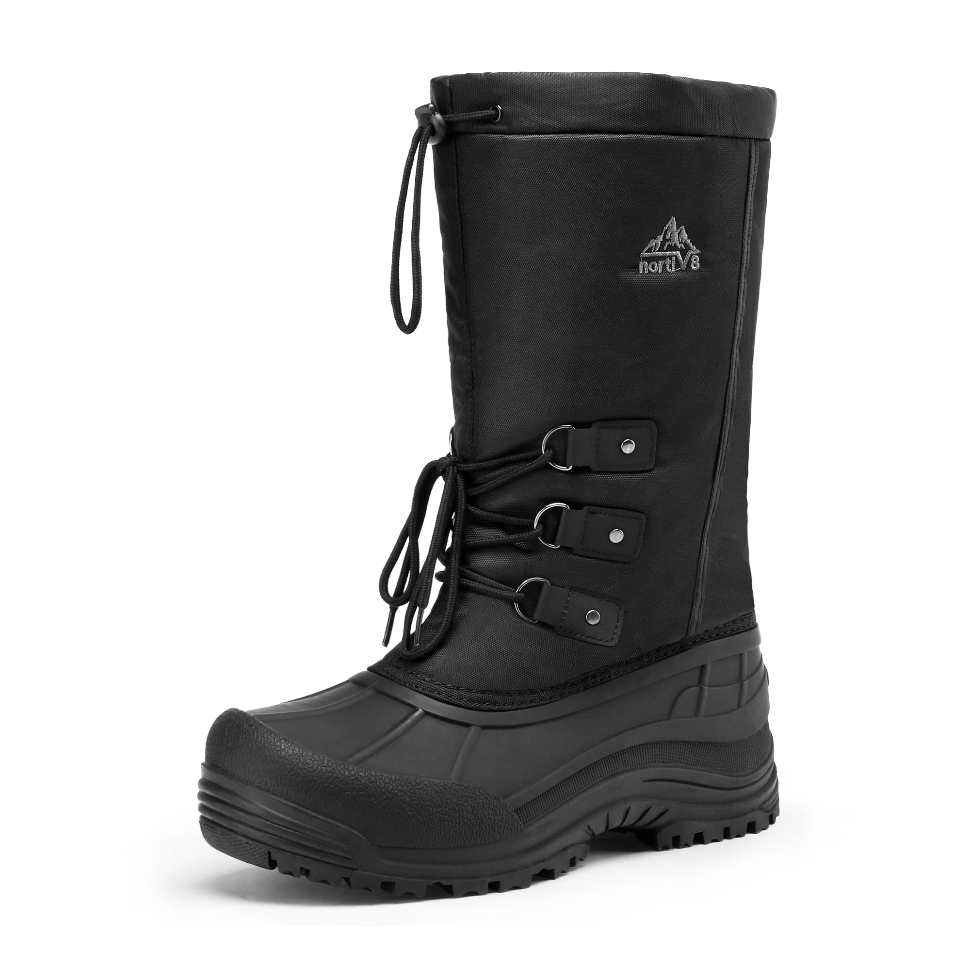 NORTIV 8 Men s Warm Waterproof Wind Resistant Snow Boots
