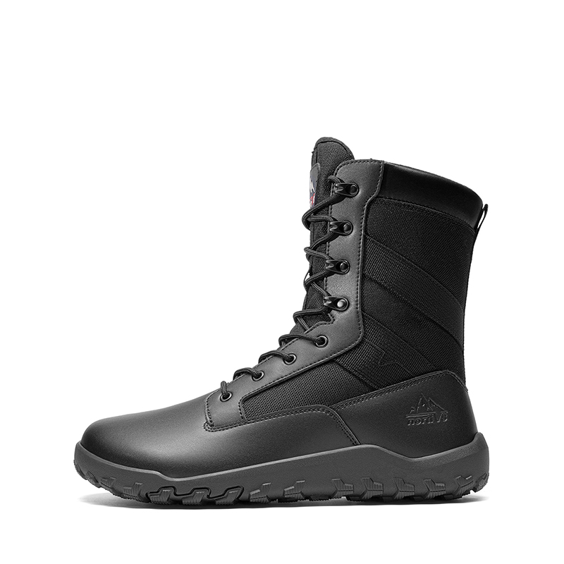 NORTIV 8 Men s Military   Tactical Wide Toe Leather Boots