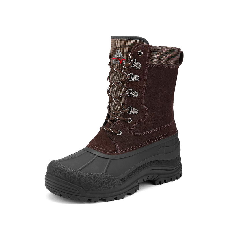 NORTIV 8 Men s Insulated High Top Waterproof Snow Boots