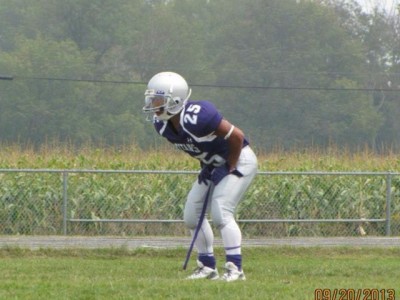 Titan running back Alex Olay (25) lines up in the back field