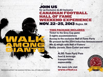 Grey Cup Canadian Football Hall of Fame party