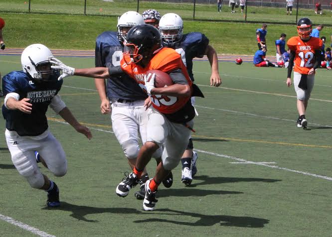 Hyacks win team camp competition: Lugtu, Henry, Naicker, Fox, Taitinger, Diat, Sorace MVPs
