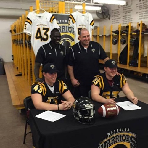 Boismier twins Waterloo 2015 commits