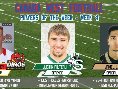 CIS POW (5): Canada West standouts Buckley, Filteau, Lyles honoured