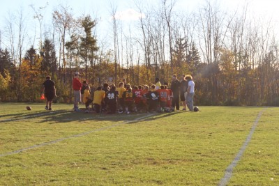 Here is Guillame addressing his troops at the end of a 2 and a half hour practice