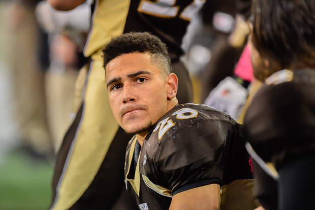 Winnipeg, Manitoba - Bisons Football vs Regina Rams October 2. Jeff Miller-Bison Sports-