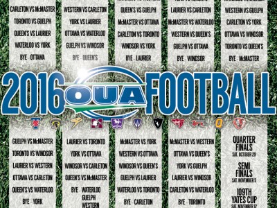 OUA announces 2016 regular season & Yates Cup playoff schedule