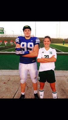 Riley Szafranski and his sister. Courtesy of Riley Szafranski.