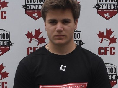 CFC100 Combine leaves impression on OLB Laviolette