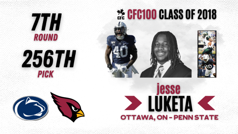 NFL Draft: CFC100 Class of 2018 number one ranked LB Jesse Luketa selected 256th