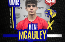 CFC Prospect Game Spotlight: Notre Dame WR McAuley representing everyone who helped him get to Hamilton