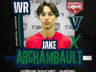 CFC Prospect Game Spotlight: College Bourget WR Archambault didn’t take long to take over