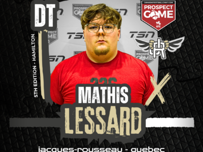 CFC Prospect Game Spotlight: Jacques-Rousseau DT Lessard creating his own legacy on the gridiron