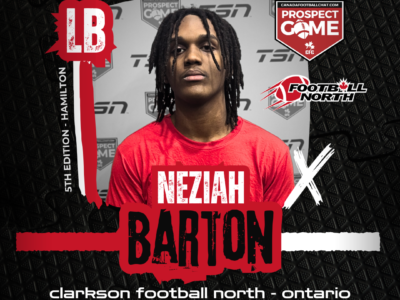 CFC Prospect Game Spotlight: Football North LB Barton full of confidence heading to Hamilton