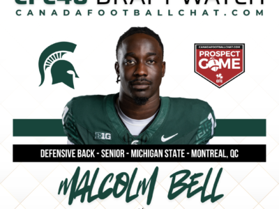 CFC40 Draft Watch: CFC Prospect Game DB Malcolm Bell (Michigan St.)