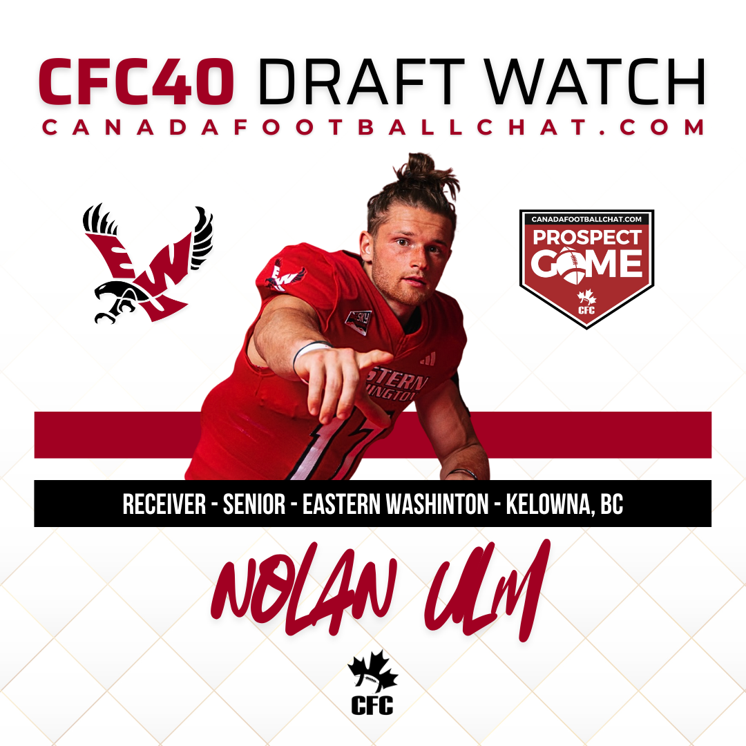 CFC40 Draft Watch: CFC Prospect Game WR Nolan Ulm (Eastern Washington)