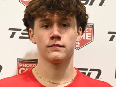 CFC Camp Spotlight: Kennebecasis Valley DB McIntyre focused on footwork and faster times in Halifax