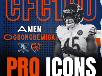 CFC100 Pro Icons: Chicago Bears LB Amen Ogbongbemiga took the road less travelled to the NFL