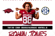 CFC40 Draft Watch: CFC60 TE Rohan Jones (Arkansas)