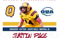 CFC40 Draft Watch: LB Justin Pace (Queen’s)