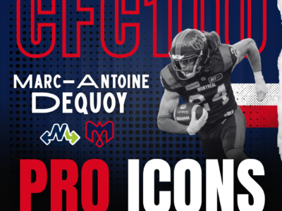 CFC100 Pro Icons: Montreal Alouettes DB Marc-Antoine Dequoy revived his passion for football
