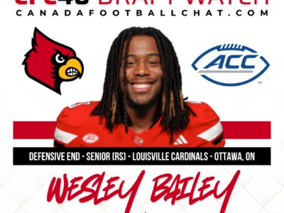 CFC40 Draft Watch: DE Wesley Bailey (Louisville)