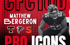 CFC100 Pro Icons: Atlanta Falcons OL Matthew Bergeron holding down the Falcons’ fort