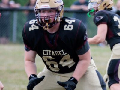 CFC Camp Spotlight: Citadel OT Blair turns a late start into early impact up front