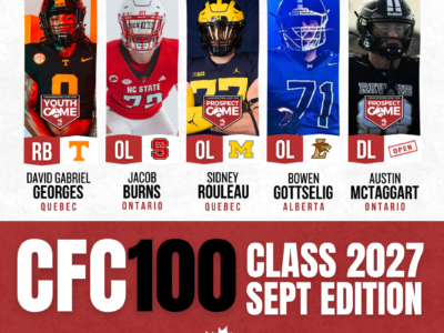 CFC100 CLASS 2027 HIGH SCHOOL PROSPECT RANKINGS (SEPTEMBER)