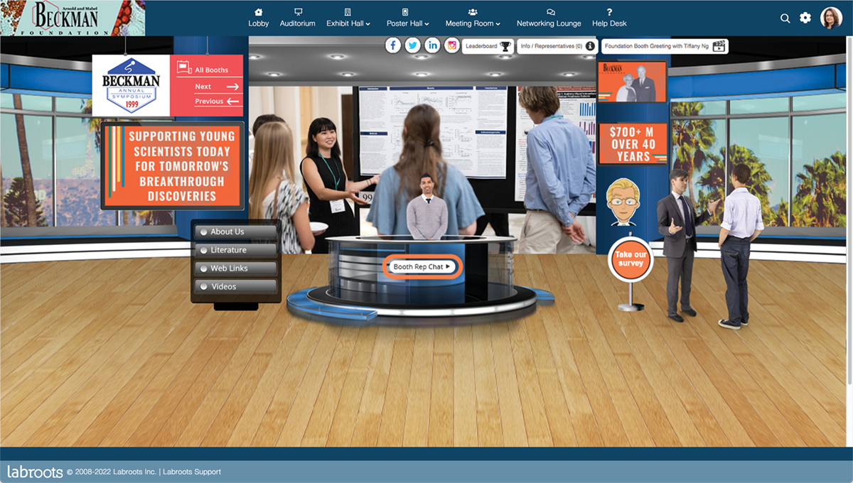 Beckman 2020 booth