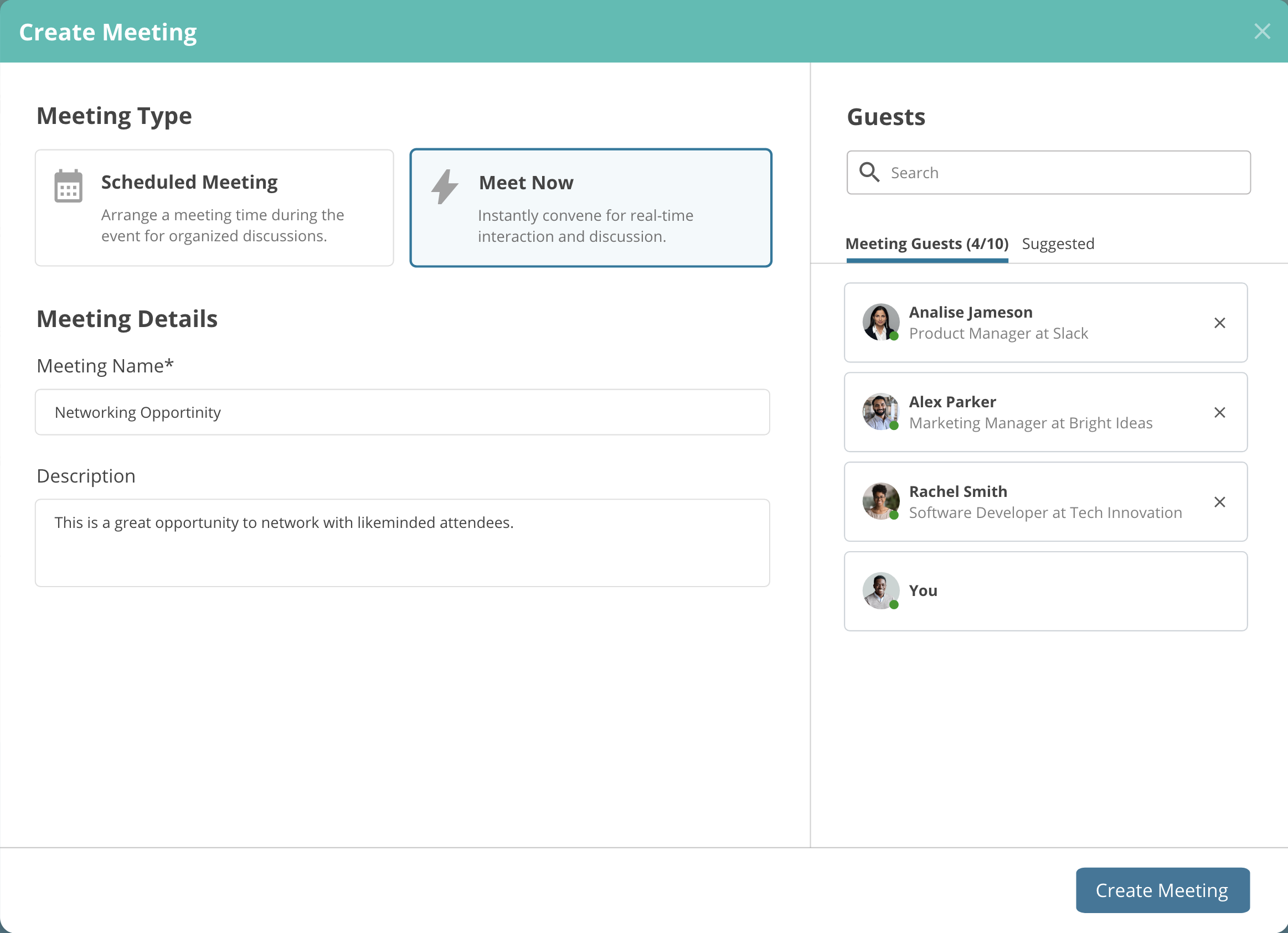 Create meeting 2
