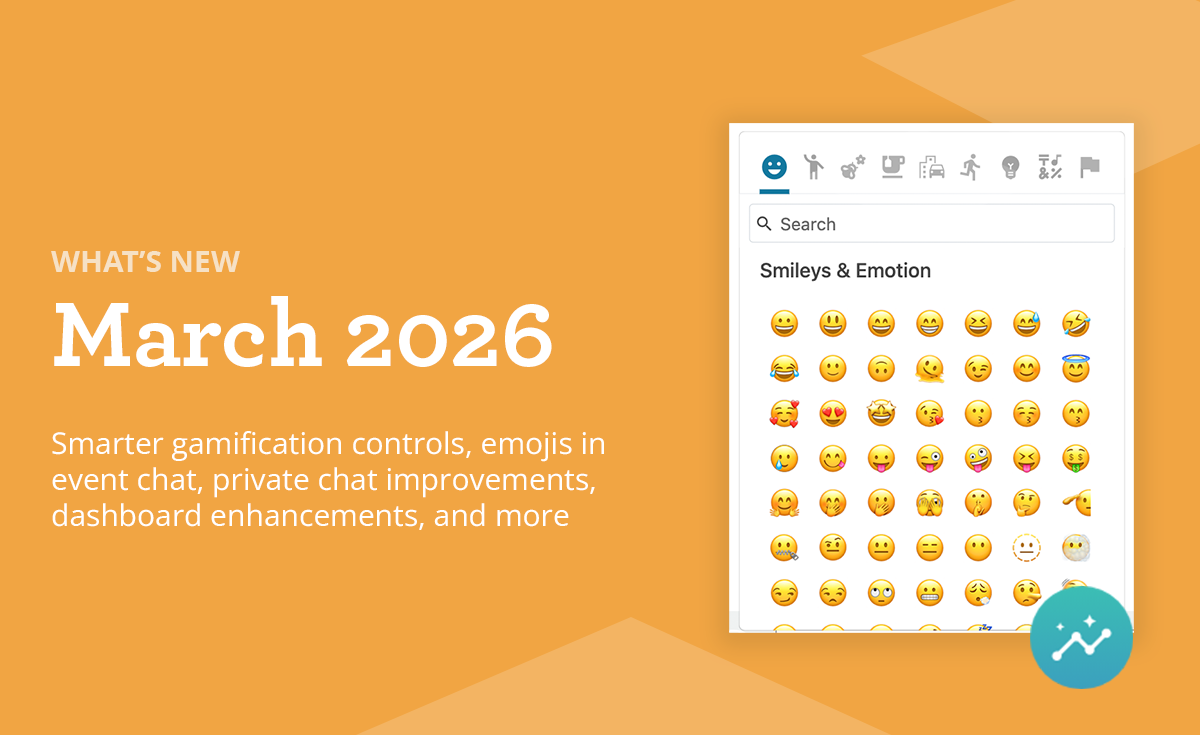 Graphic for Chati Virtual Event Platform Release Notes March 2026
