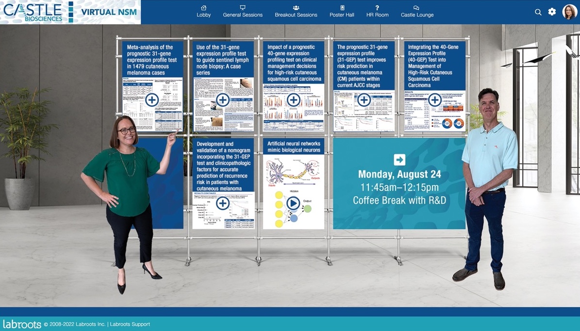 Castle Biosciences virtual poster hall screenshot
