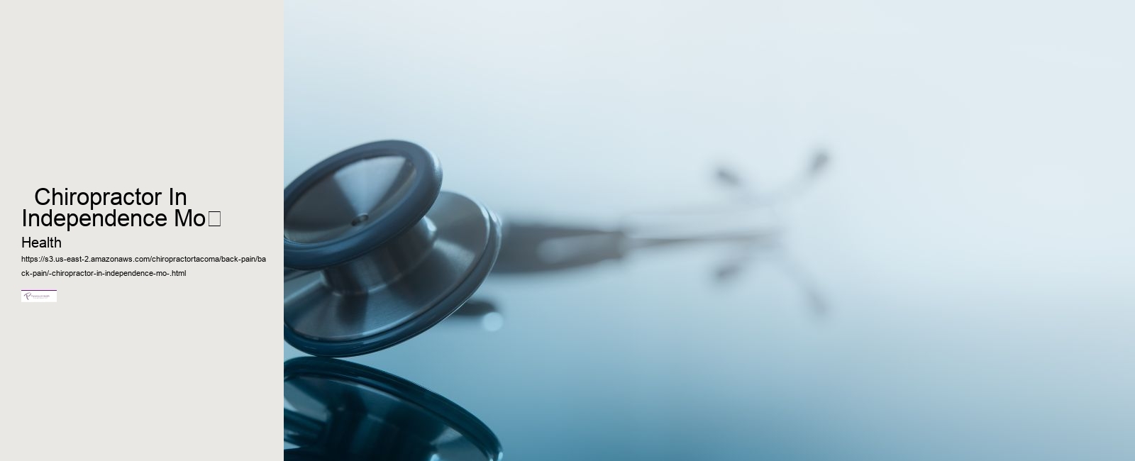   Chiropractor In Independence Mo	 