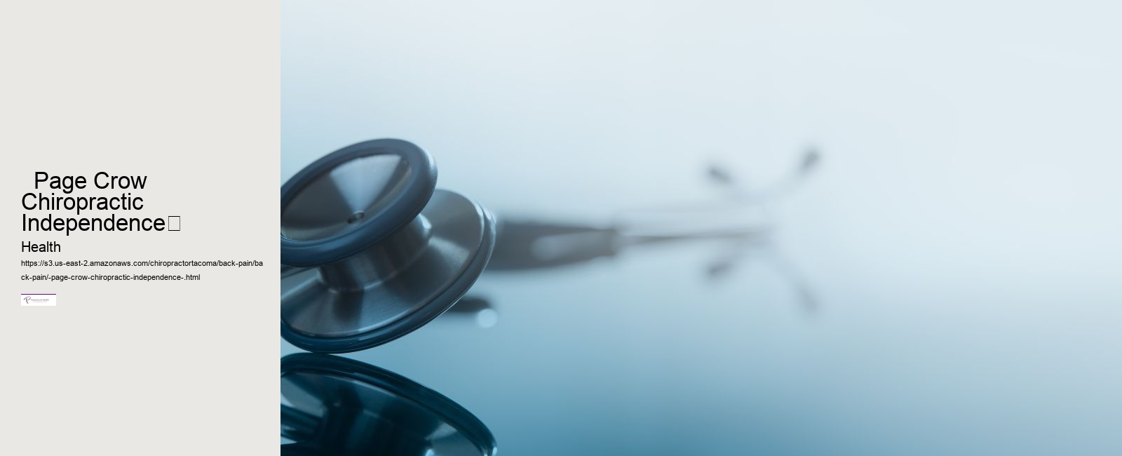   Page Crow Chiropractic Independence	 